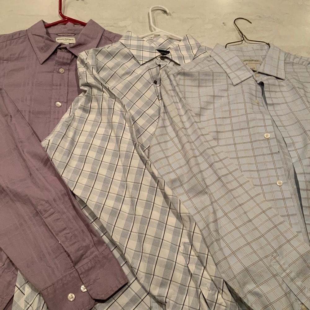 Men’s Banana Republic Dress Shirt Button Up Bundle (3 shirts)